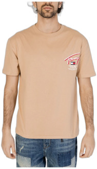 Tommy Jeans T-Shirts Tommy Jeans , Beige , Heren - Xl,L