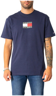 Tommy Jeans T-Shirts Tommy Jeans , Blue , Heren - S,Xs