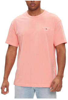 Tommy Jeans T-Shirts Tommy Jeans , Pink , Heren - Xl,L,M,S