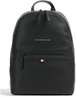 Tommy Jeans Tas- TH Essential PU Backpack Tommy Jeans , Black , Unisex - ONE Size