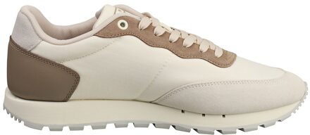 Tommy Jeans Tommy Hilfiger Leather runner - maat EU 41 Beige