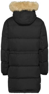 Tommy Jeans Tommy Hilfiger Midi alaska faux fur jacket - maat Zwart