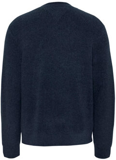 Tommy Jeans Tommy Hilfiger Waffle sweater - maat 2XL Blauw