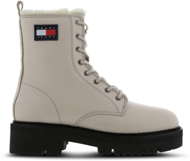 Tommy Jeans Urban Sneakers Dames - Grijs - Maat 38 - Leer Grey