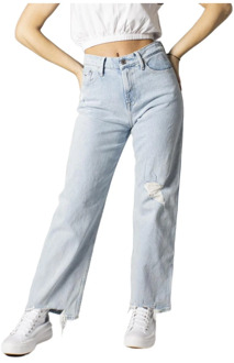 Tommy Jeans Wijde Jeans voor Vrouwen Tommy Jeans , Blue , Dames - W30 L30,W28 L30