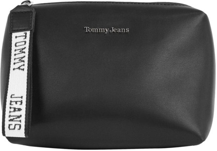 Tommy Jeans Zwarte City Girl Toilettas Tommy Jeans , Black , Dames - ONE Size