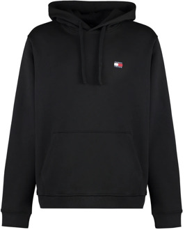 Tommy Jeans Zwarte heren hoodie Tommy Jeans , Black , Heren - 2Xl,Xl,L,M,S