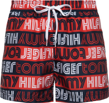 Tommy Jeans zwembroek met logo voor heren Rood - S