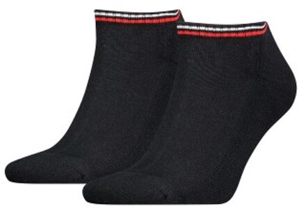 Tommy Men Uni TJ Iconic Sneaker Sock 2 stuks * Actie * Blauw,Zwart,Wit - Maat 35/38,Maat 39/42,Maat 43/46