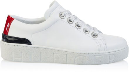 Tommy sneaker van leer Wit - 39