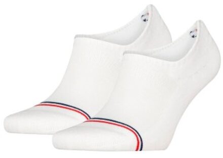 Tommy Uni TJ Iconic Footie Socks 2 stuks Wit,Blauw - Maat 35/38,Maat 39/42,Maat 43/46
