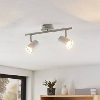 Tomoki plafondlamp, wit, 2-lamps mat wit