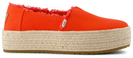 Toms 10021919 flame canvas/fray - maat 39 Rood