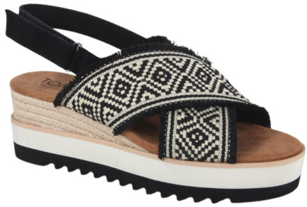 Toms 10021961 dames sandalen sportief 37 (6,5) Zwart - 40