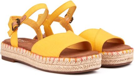 Toms Abby Flatform Sandalen Geel