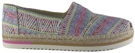 Toms Alpargata Platform Rope 10019810 Groen / Blauw / Rood-37 maat 37 Grijs