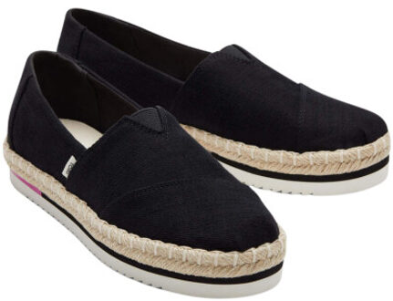 Toms Alpargata platform rope loafers Zwart - 36