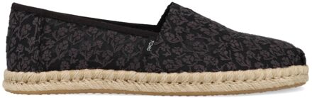 Toms Alpargata Rope Floral Lace 10019818 Zwart maat