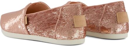 Toms Alpargata Sequin Textiel Dames Roze Espadrilles Rosé - EU 40.5 / UK 7