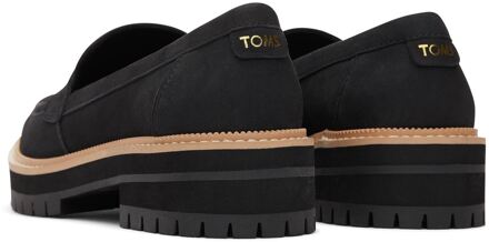 Toms Cara Leather zwarte damesschoenen - EU 42 / UK 8