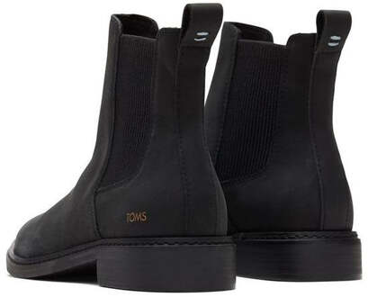 Toms Charlie Leren Dames Zwarte Laarzen - EU 37 / UK 4