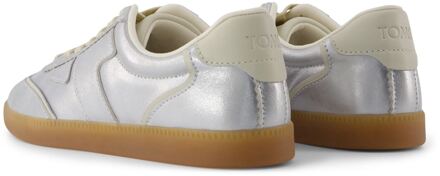 Toms Collins Leren Dames Zilveren Sneakers - EU 42 / UK 8