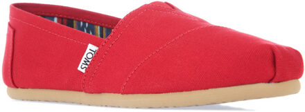 Toms Dames Toms Classics Canvas Pumps in Rood