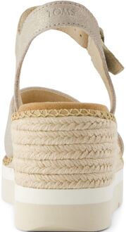 Toms Darya Leren Damessandalen in Champagne Beige - EU 42 / UK 8