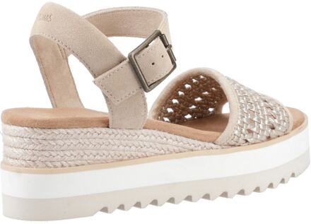Toms Diana Leren Damessandalen Champagne Beige - EU 40.5 / UK 7