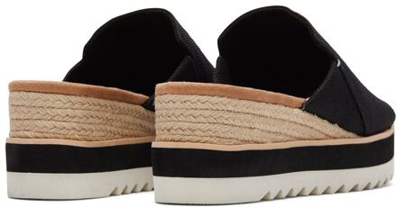 Toms Diana Mule Polyester Vrouwen Zwart Wedges - EU 40.5 / UK 7