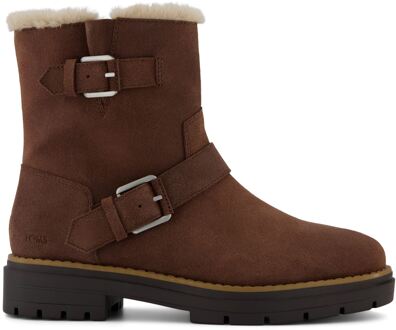Toms Ionie Moto Suède Dames Bruine Laarzen - EU 40.5 / UK 7