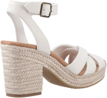 Toms Majorca Strappy Leer Vrouwen Licht Zand Sandalen Crème - EU 37 / UK 4