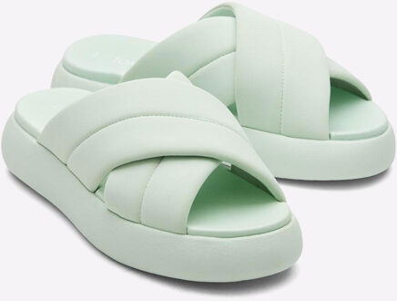 Toms Mallow Crossover Slippers Dames Groen - EU 38 / UK 5