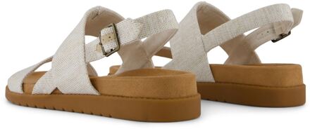 Toms Marin Textiel Dames Natuurlijke Standaard Sandalen Naturel - EU 37 / UK 4