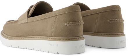 Toms Navi TRVL LITE Havana Leder Dunesloffen voor Mannen Camel - EU 40.5 / UK 7