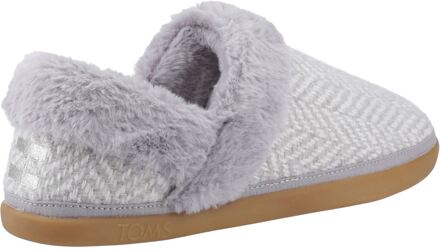 Toms Oslo Polyester Dames Slippers in Drizzle Grey Grijs