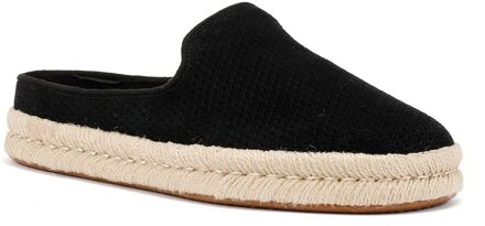 Toms Santiago Heren Zwart Suède Klompen