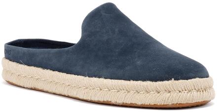 Toms Santiago Herenklompen Van Blauw Suède