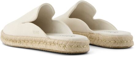 Toms Santiago Slipper Leer Dames Licht Sandalen - maat Crème