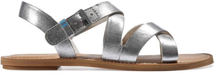 Toms Sicily Dames Zilveren Sandalen - EU 42 / UK 8
