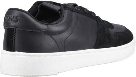 Toms TRVL Lite Court Leer Heren Zwart Trainers - maat