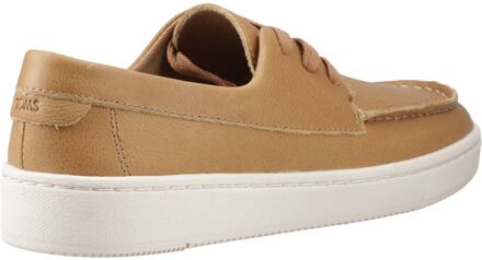 Toms TRVL Lite London Leer Heren Tan Veterschoenen - maat Bruin