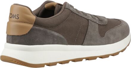 Toms TRVL Lite Retro Leer Heren Olijf Trainers - maat EU 42 / UK 8