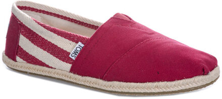 Toms Universiteitsklassieker Alpargata Rood Damesschoenen