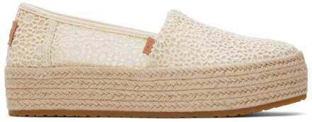 Toms Valencia 10020691 natural moroccan crochet 3194 Wit - 41