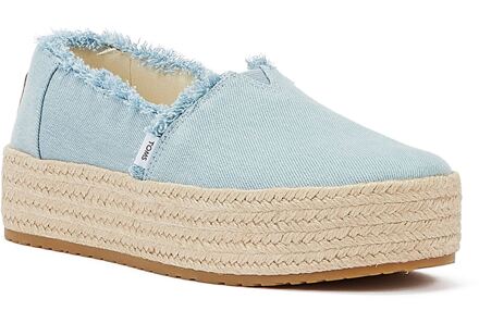 Toms Valencia Platform Espadrille 10019798 Lichtblauw-40 maat 40 Licht blauw