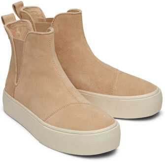Toms Women's Toms Fenix Platform Chelsea Boots in Natural Naturel - EU 41 / UK 7.5