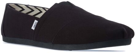 Toms Women's Toms Recycled Cotton Alpargata Espadrille Pumps in Black Zwart