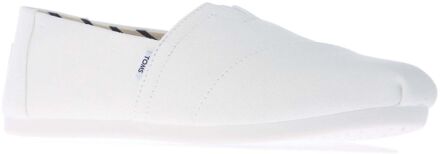Toms Women's Toms Recycled Cotton Alpargata Espadrille Pumps in White Wit