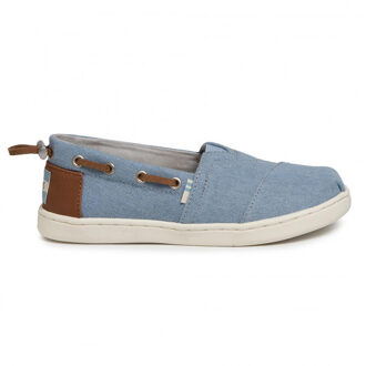 Toms Youth bimini navy denim synthetic trim Blauw - 32,5